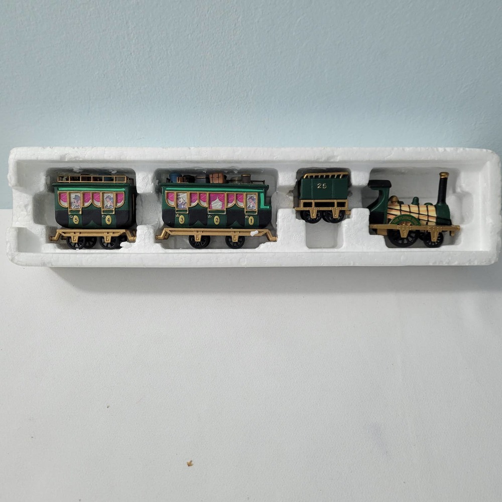 The Flying Scot Train Handpainted Porcelain Accessories Set of 4 Piece 51423-1Tc